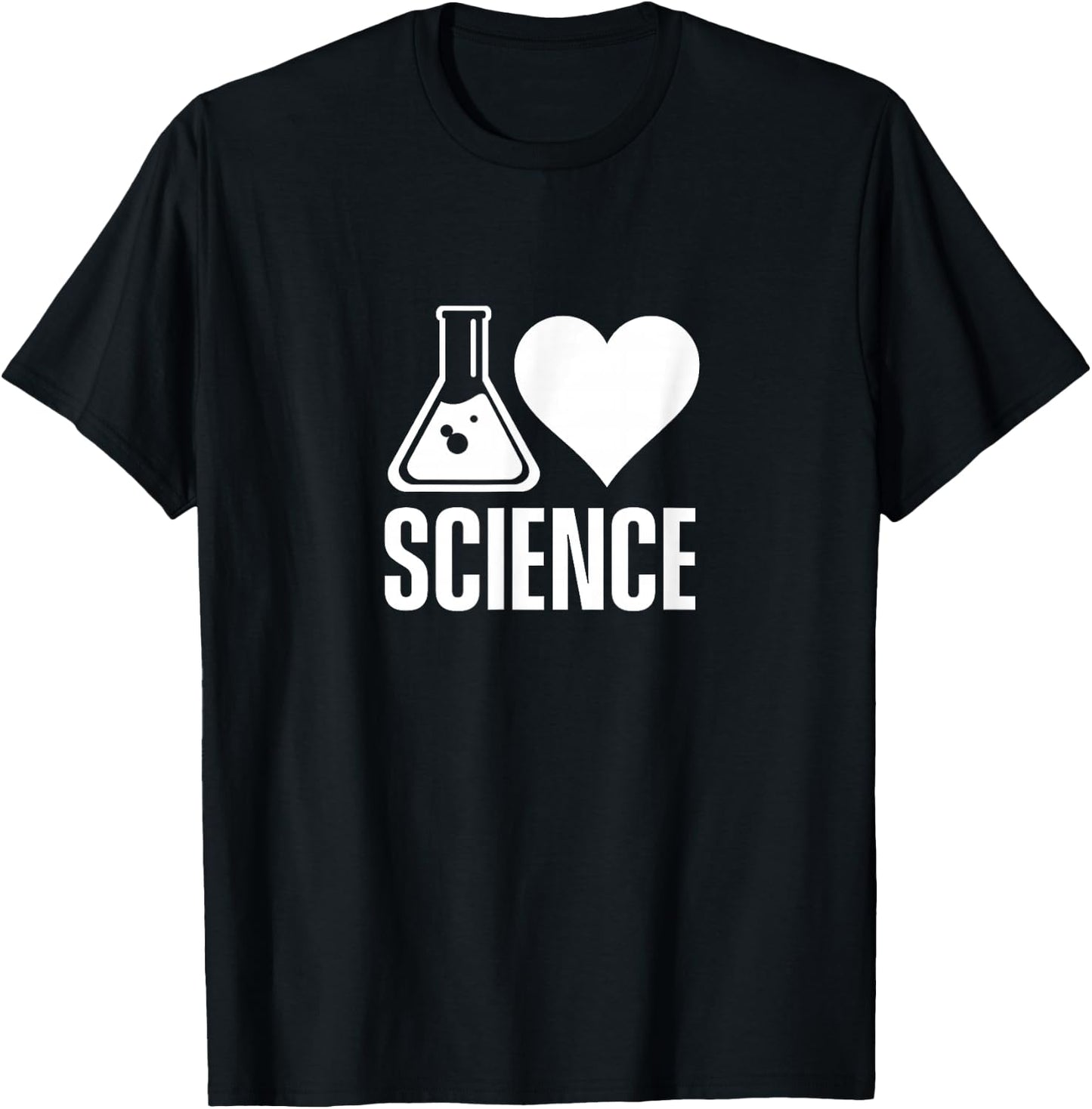 I love science Lover Teacher Scientist Sciences T-Shirt - T-Shirt | Black