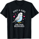 Just A Girl Who Loves Budgies - Women Funny Blue Budgerigar T-Shirt - T-Shirt | Black