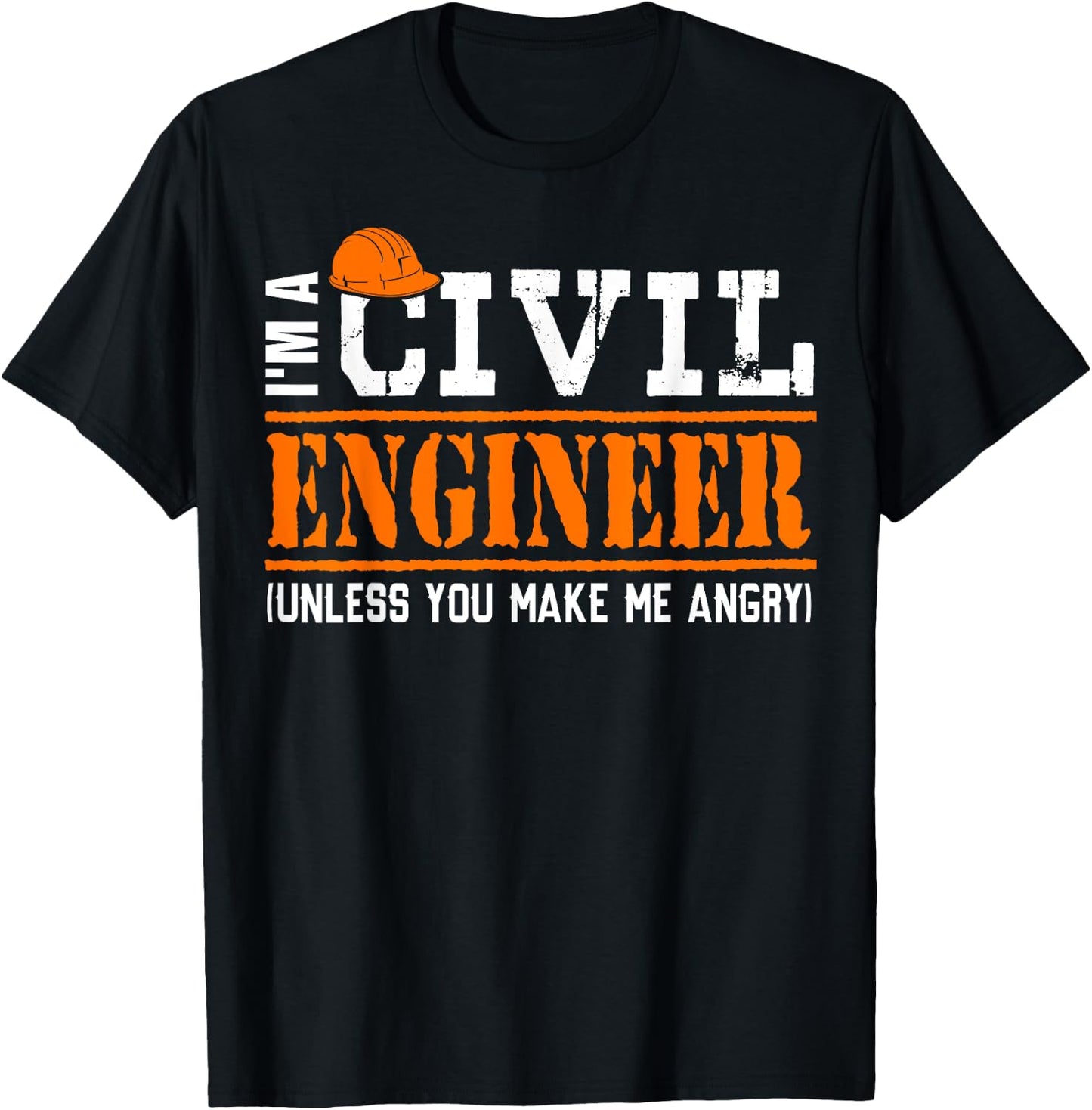 Funny Civil Engineers Shirt I'm A Crazy Civil Engineering T-Shirt - T-Shirt | Black
