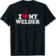 I love my welder T-Shirt - T-Shirt | Black