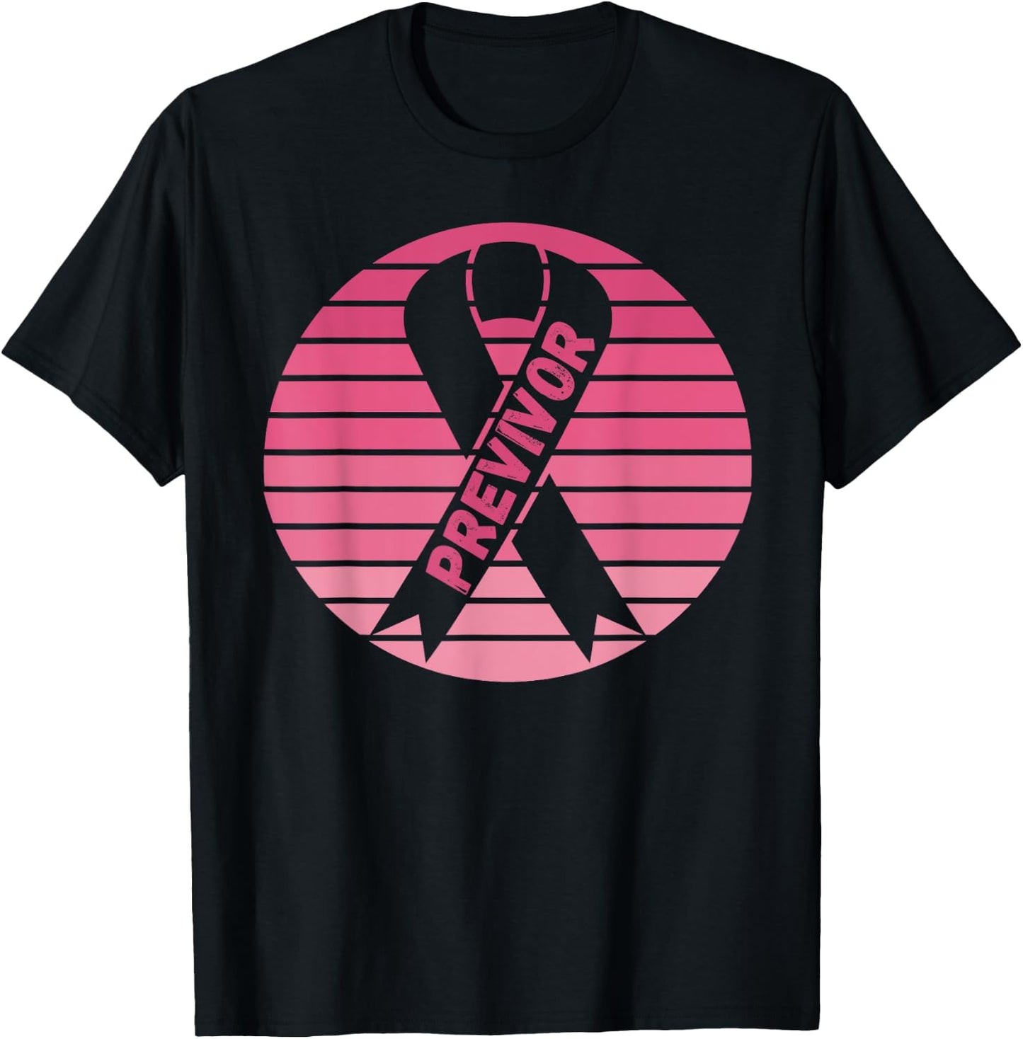 Previvor Breast Cancer Awareness T-Shirt - T-Shirt | Black
