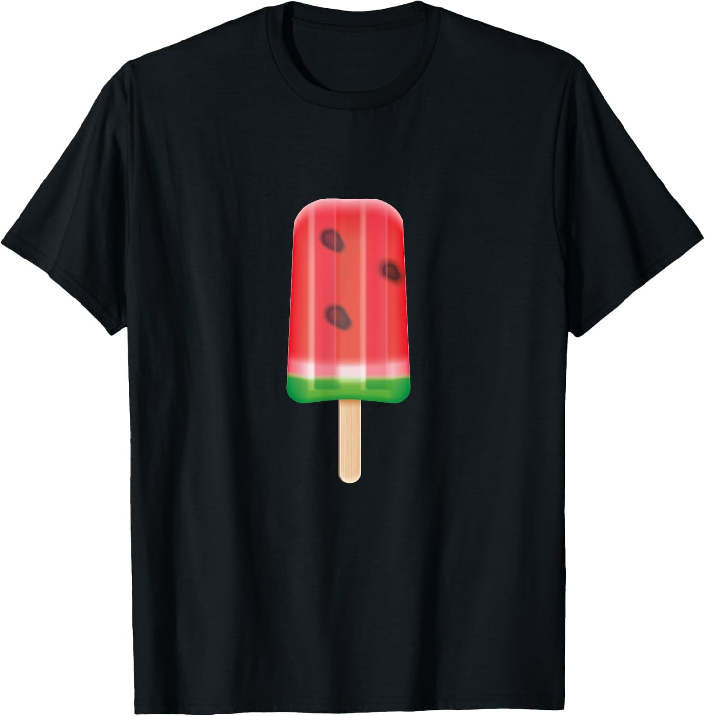 Christmas In July Popsicle Watermelon Graphic Plussize Women Kids T-Shirt - T-Shirt | Black