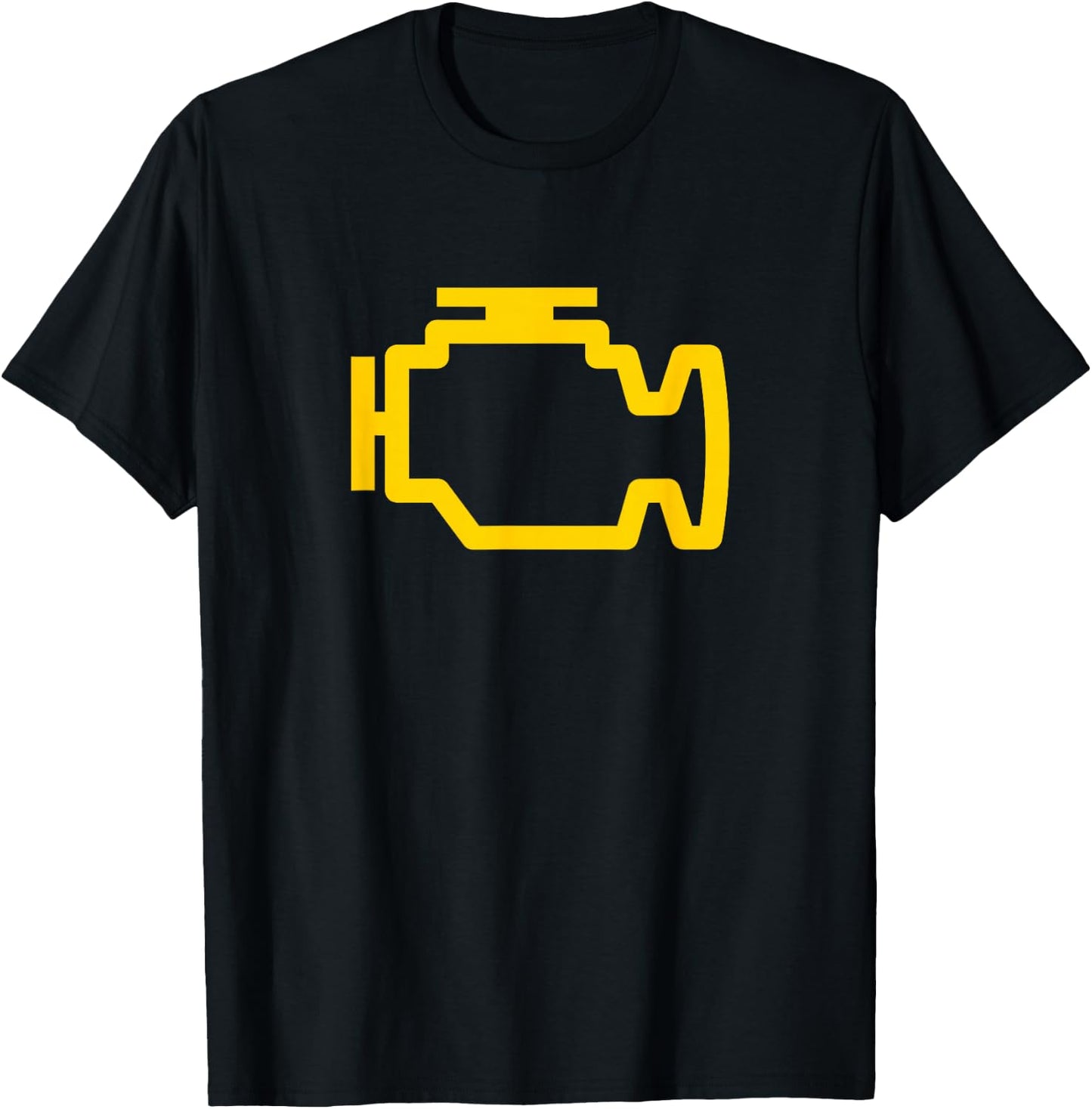 Engine Light Check Engine Light T-Shirt - T-Shirt | Black