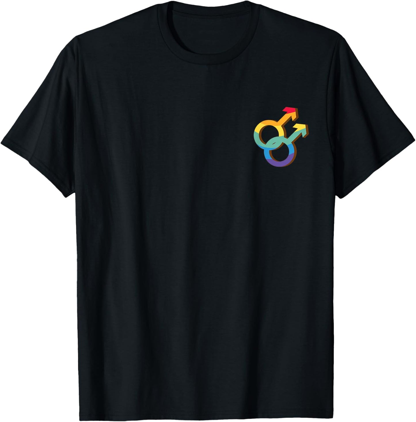 Gay Symbol at Heart Gay T-Shirt - T-Shirt | Black