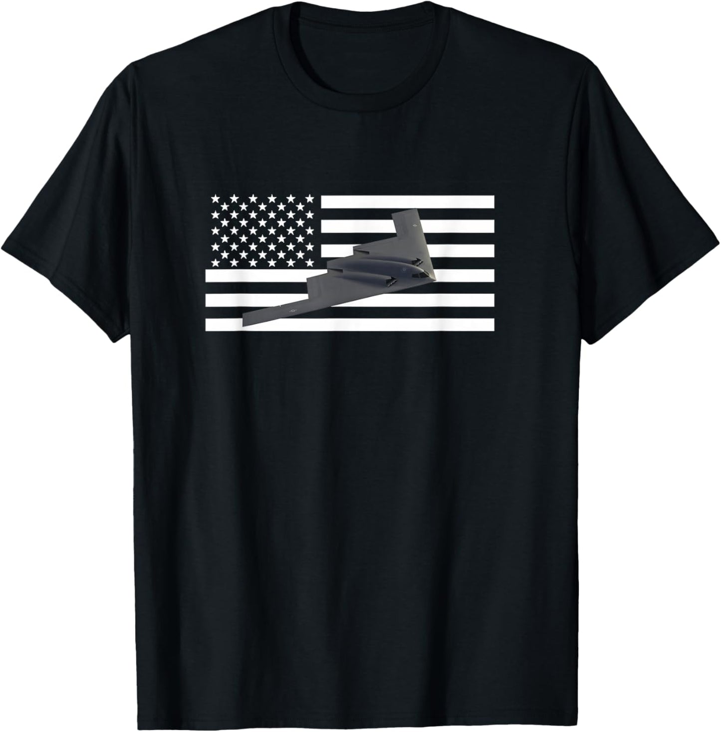 B-2 Spirit Bomber Airplane T-Shirt - T-Shirt | Black