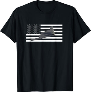 B-2 Spirit Bomber Airplane T-Shirt - T-Shirt | Black