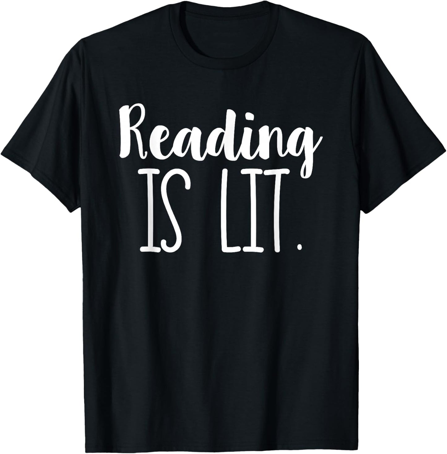 Reading Is Lit Literacy ELA T-Shirt - T-Shirt | Black