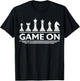 Game On Chess Pieces Funny Board Game Themed Gift Men Kids T-Shirt - T-Shirt | Black