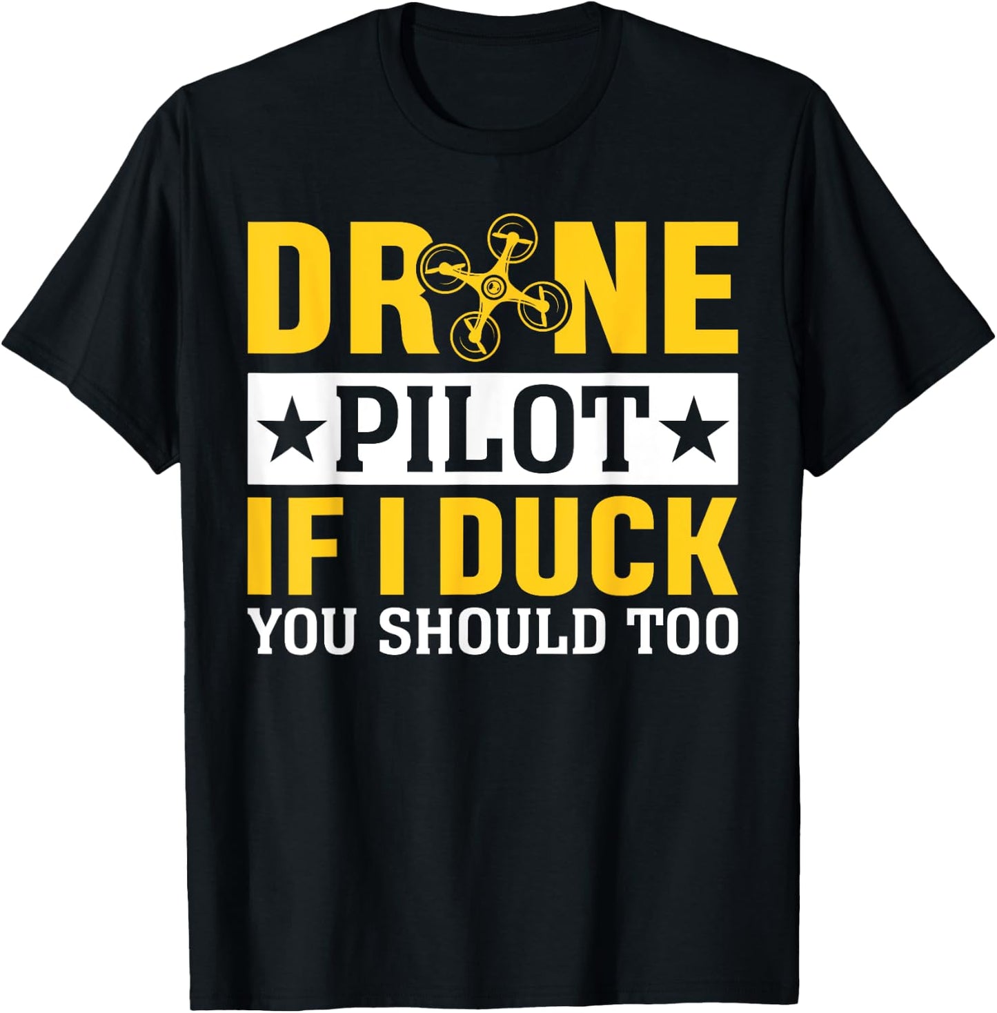 Funny Drone Pilot Design Women Kids Drone Operator T-Shirt - T-Shirt | Black
