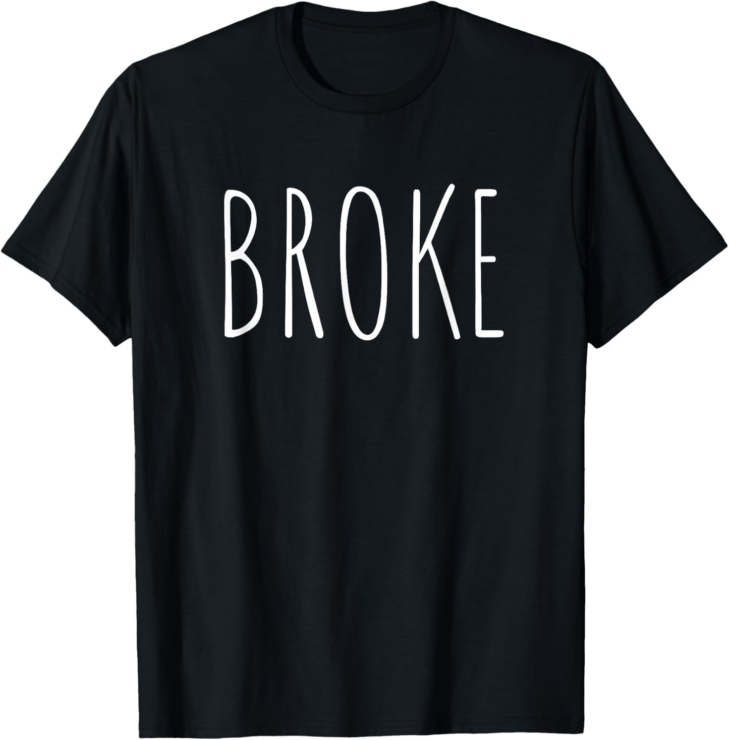 Broke And Spoiled Funny Matching Couples T-Shirt - T-Shirt | Black