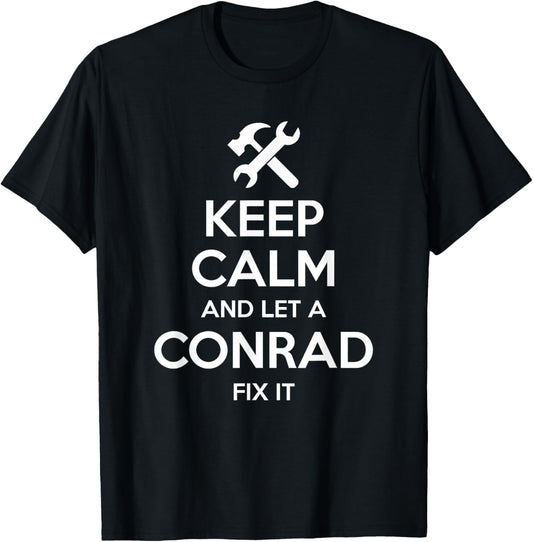 CONRAD Funny Surname Birthday Family Tree Reunion Gift T-Shirt - T-Shirt | Black