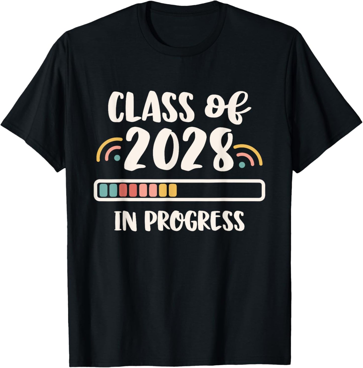 Online Virtual School | In Progress Class of 2028 T-Shirt - T-Shirt | Black