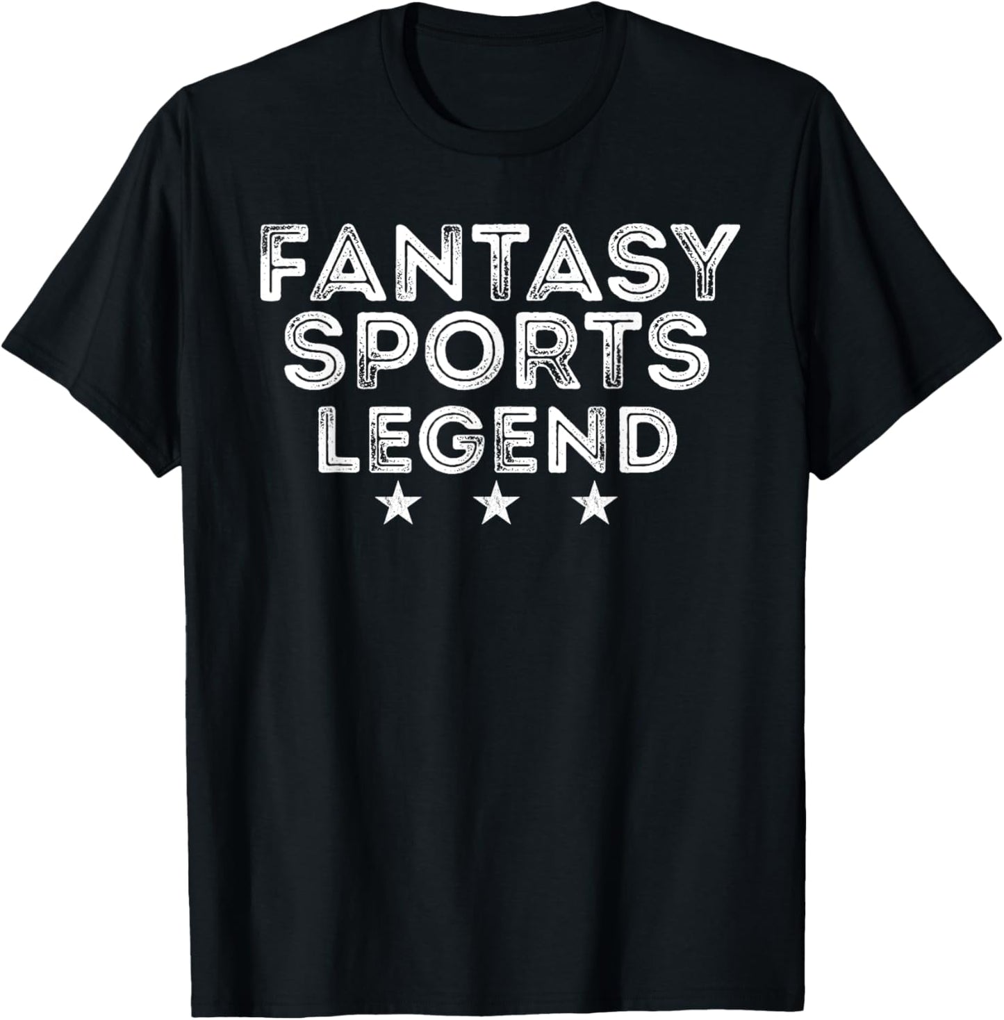 Fantasy Sports Legend Vintage Gift T-Shirt - T-Shirt | Black