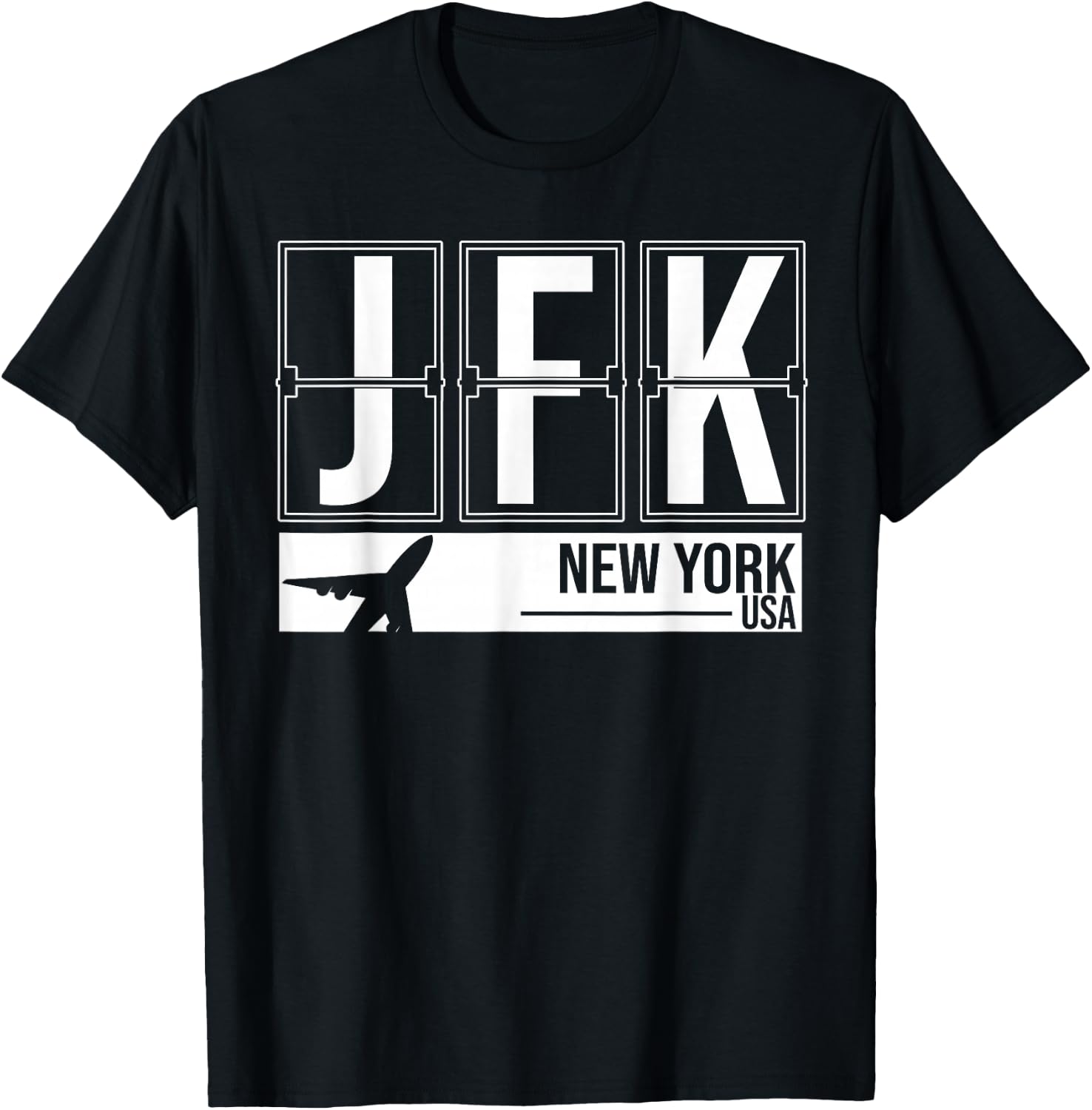 JFK - New York Airport Code Souvenir or Gift Shirt T-Shirt - T-Shirt | Black