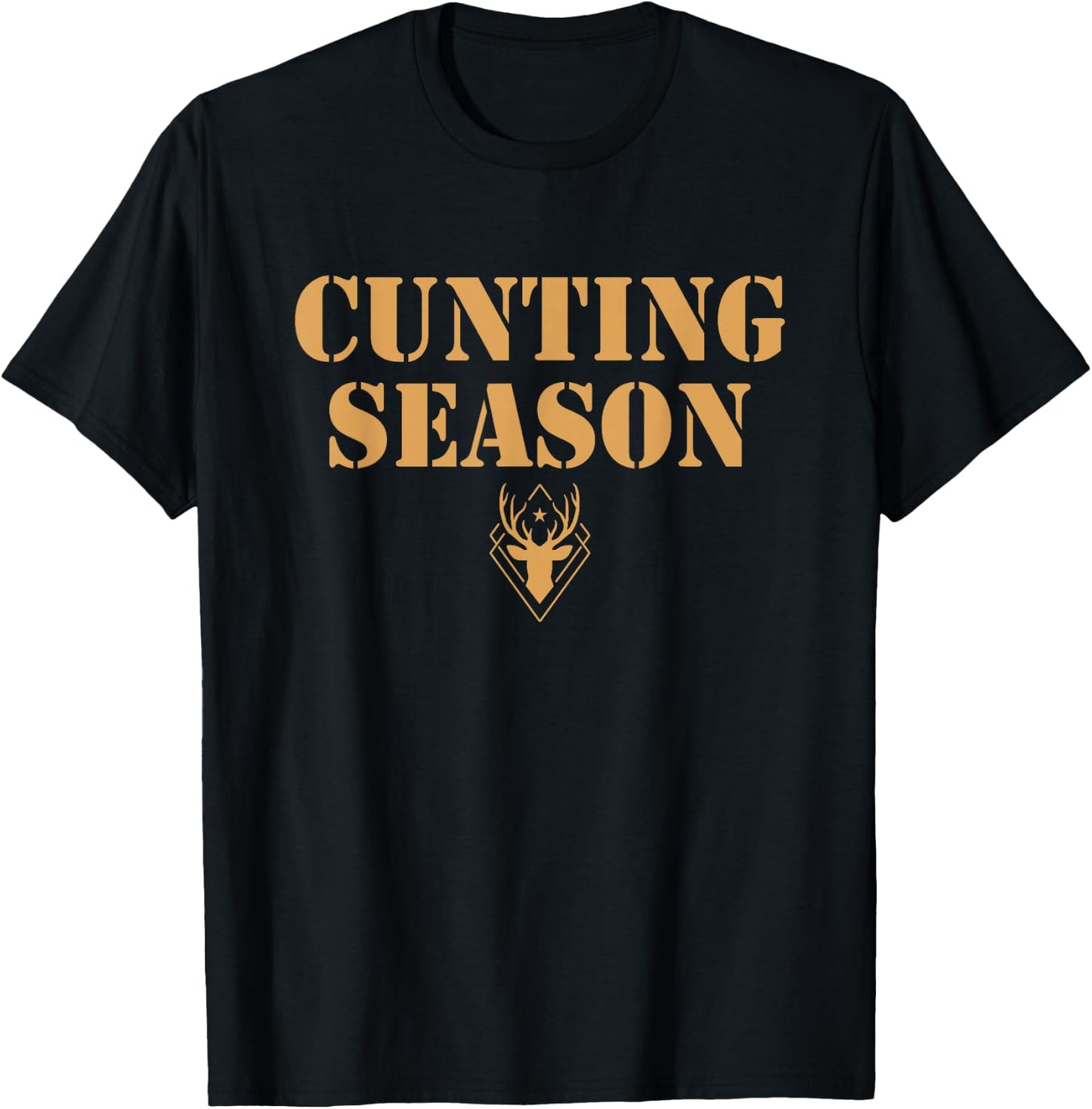 Cunting Season Shirt - Hunting Counting Season T-Shirt - T-Shirt | Black