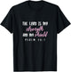 Psalm 28:7 - Gift & Men, Christian T-Shirt - T-Shirt | Black