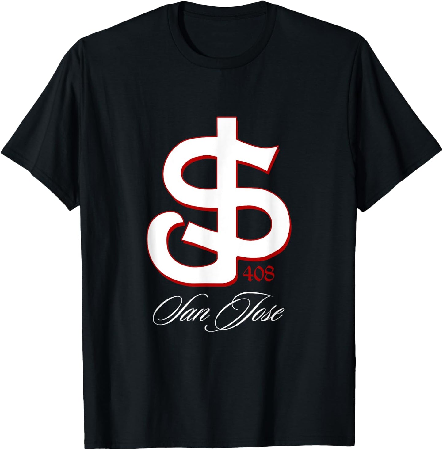 San Jose shirt, SJ 408 San Jo, San Jose shirts, San Jose 408 T-Shirt - T-Shirt | Black