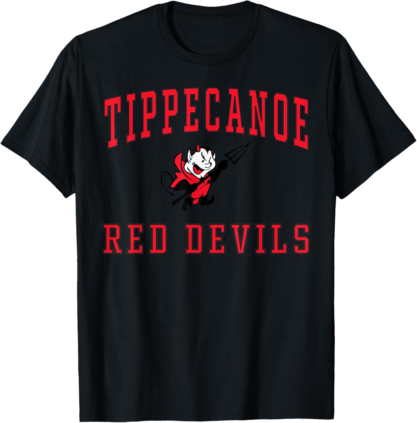 Tippecanoe High School Red Devils C1 T-Shirt - T-Shirt | Black