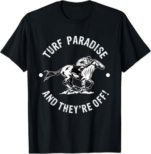 Turf Paradise Racetrack Horse Racing Fan Equestrian AZ Derby T-Shirt - T-Shirt | Black