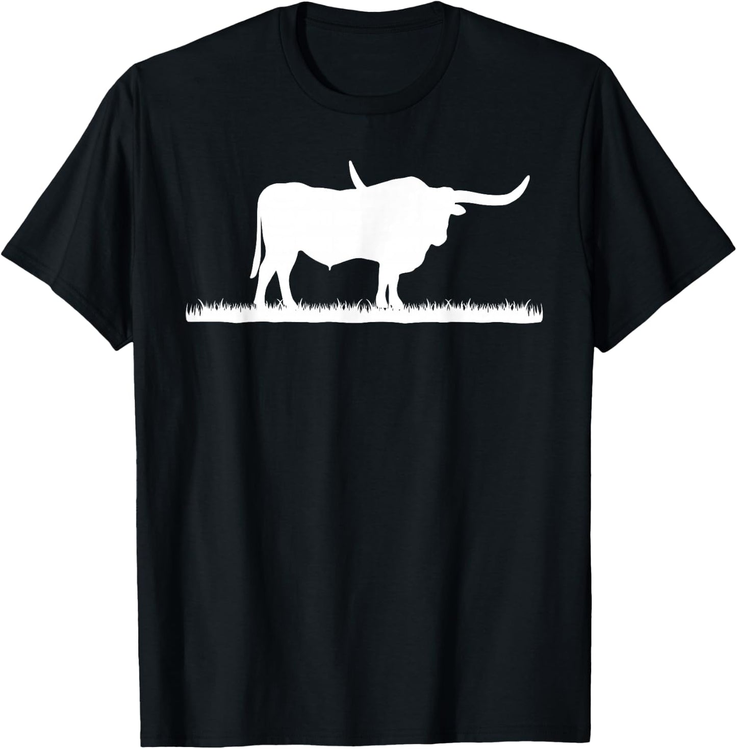 Texas Longhorn Rancher - Longhorn Cow For Cattle Farmer T-Shirt - T-Shirt | Black