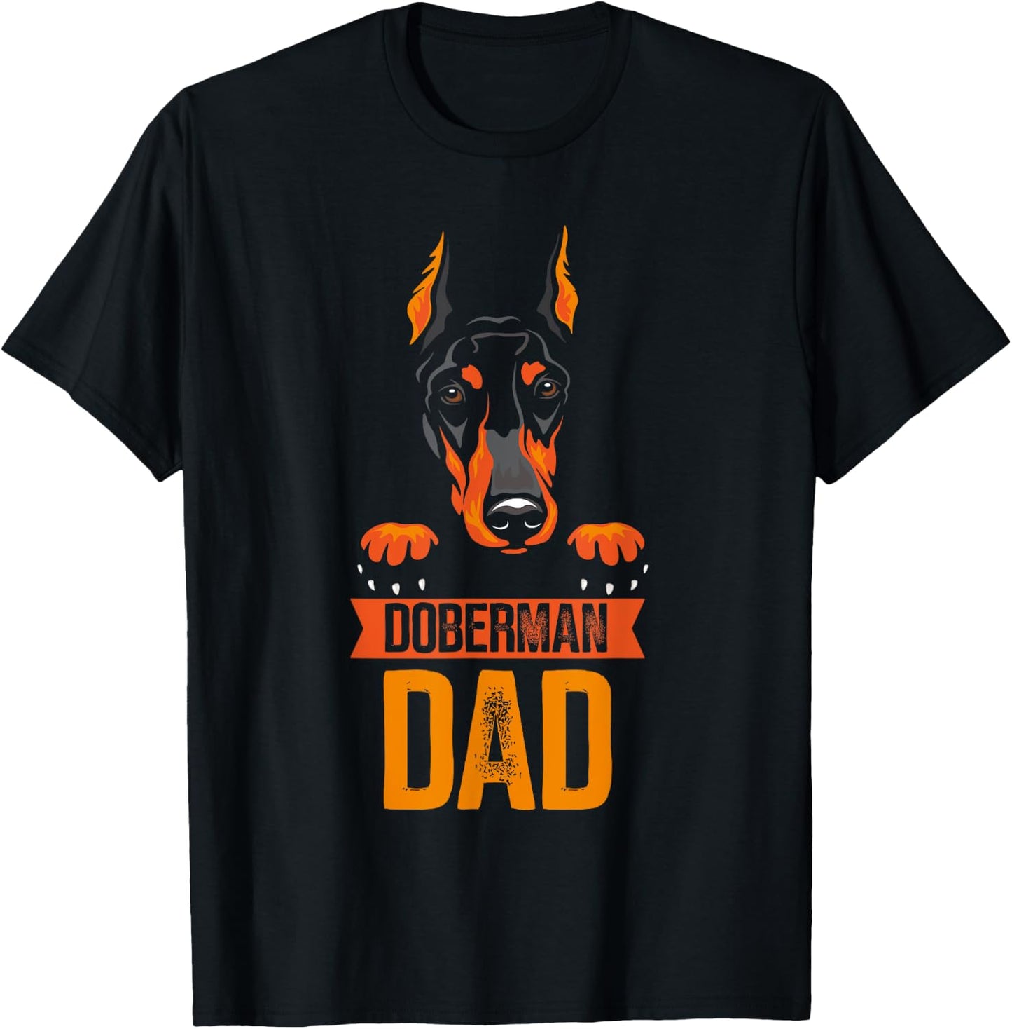 Pinscher Dobermans Doberman Love Owner Father's - Dog Themed - -Adults - Black - Small - Short Sleeve - Classic Fit - Imported T-Shirt - T-Shirt | Black