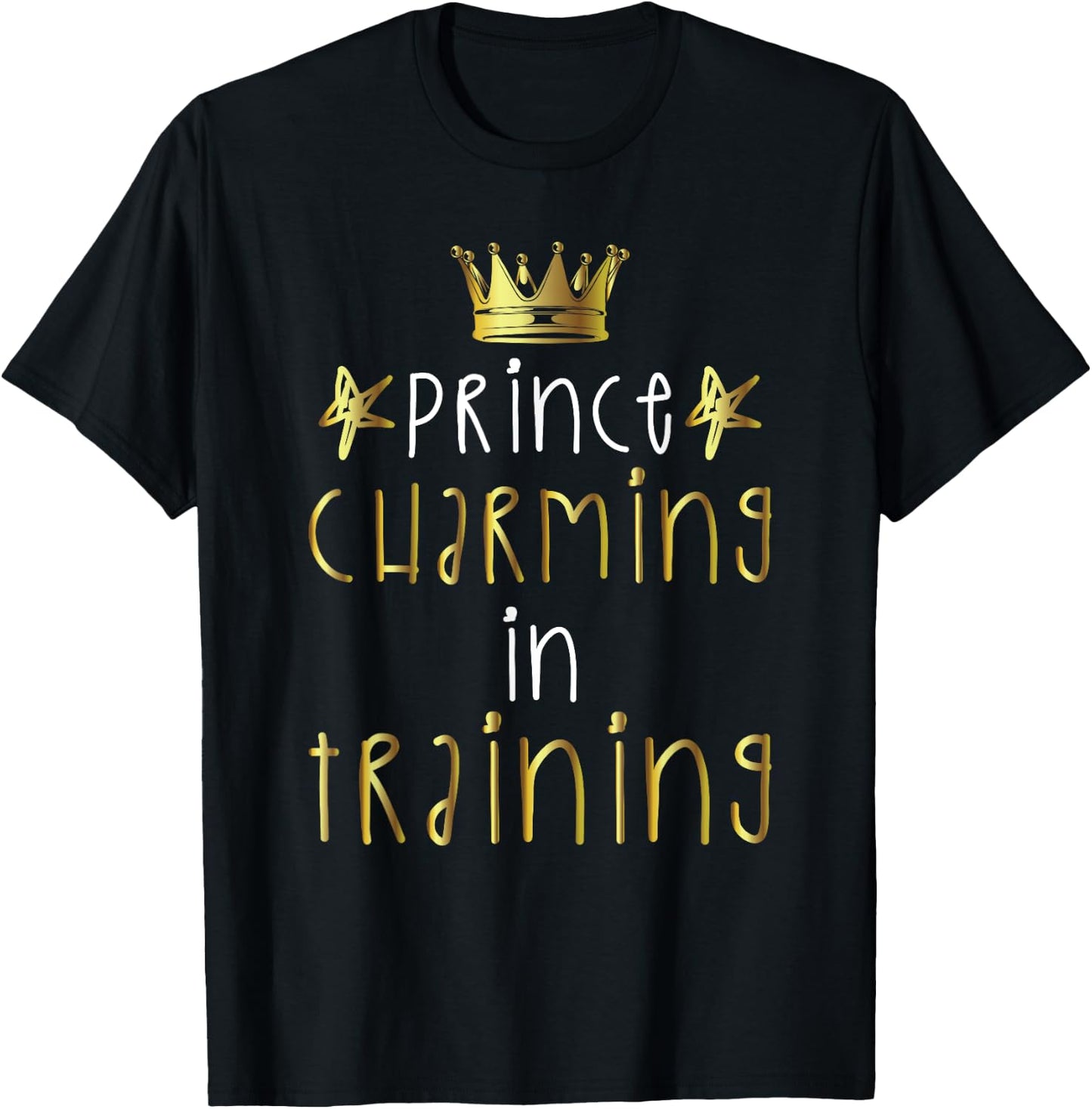 Prince Charming In Training Hero Halloween Lazy Costume Gift T-Shirt - T-Shirt | Black