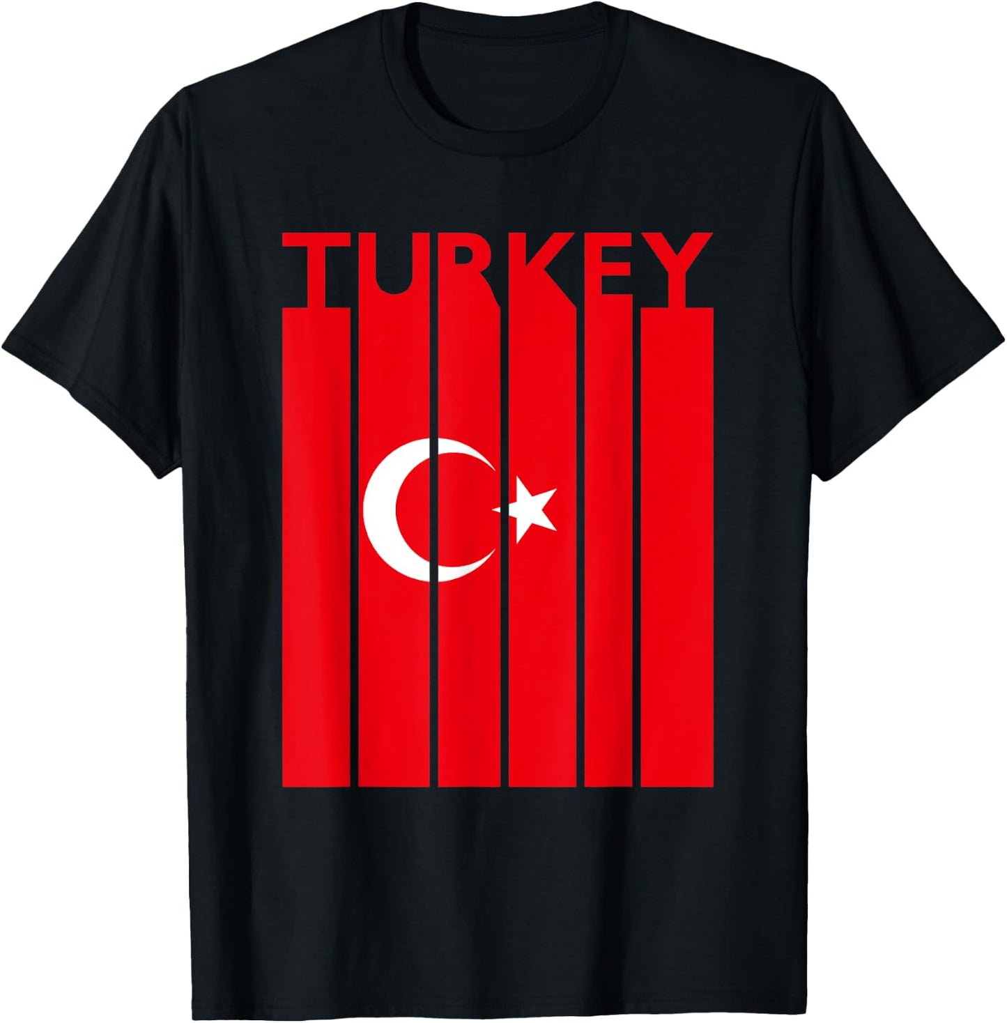 Turkey Vintage Turkey Flag Turkish Flag T-Shirt - T-Shirt | Black
