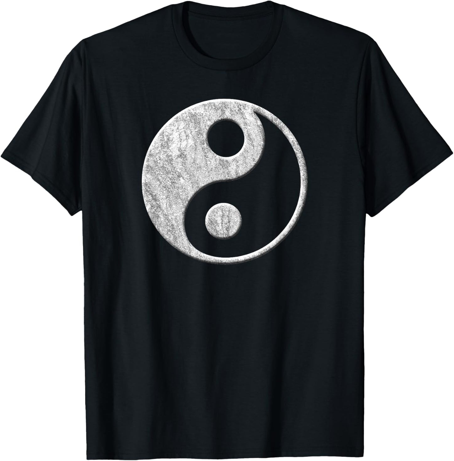 Stylish yin yang symbol without text for spiritual people T-Shirt - T-Shirt | Black