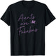 Disney Minnie Mouse Aunts Are Fabulous Purple Text T-Shirt - T-Shirt | Black