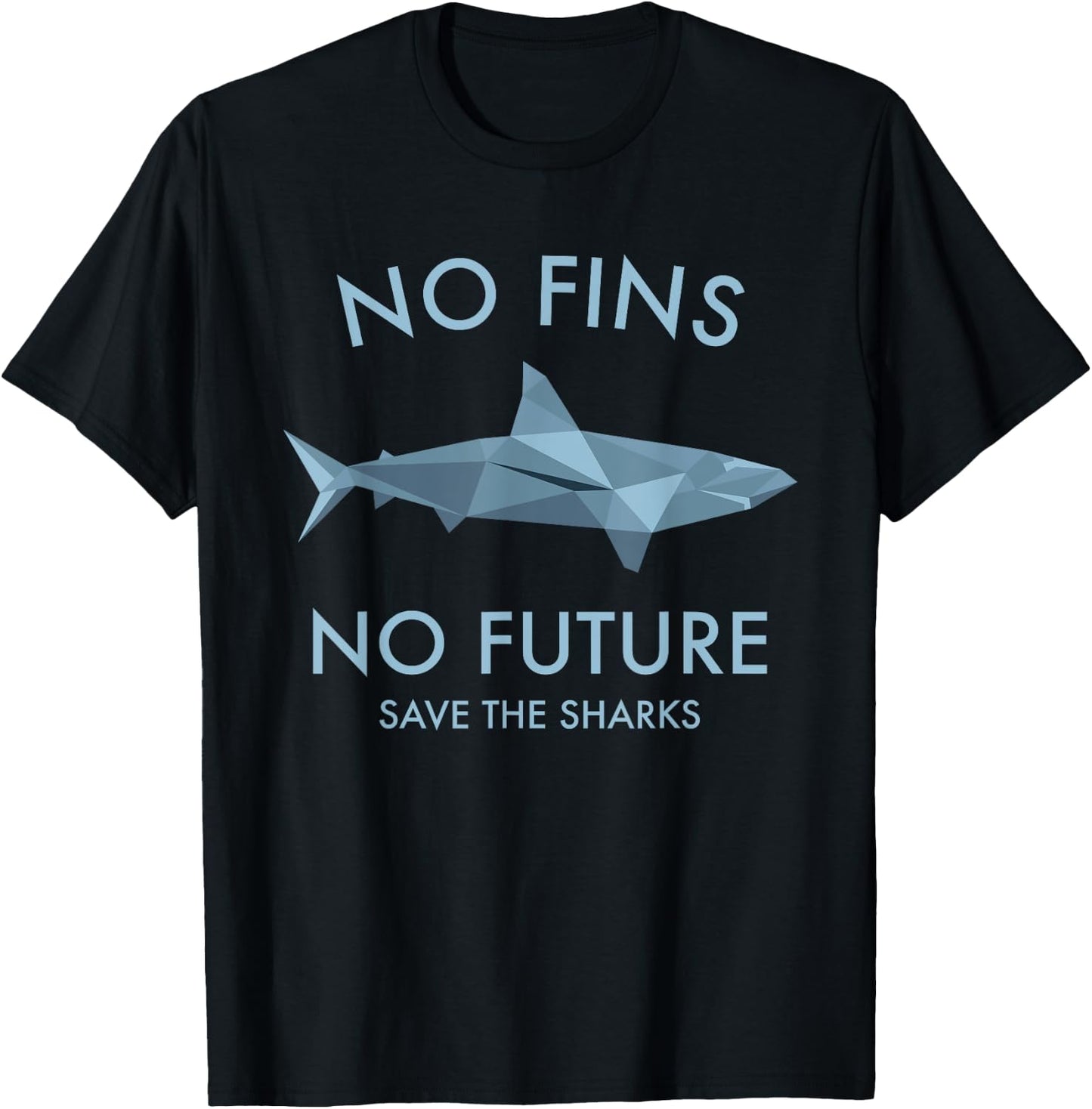 No Fins No Future Shark Sharks Protect the Sharks Scuba T-Shirt - T-Shirt | Black
