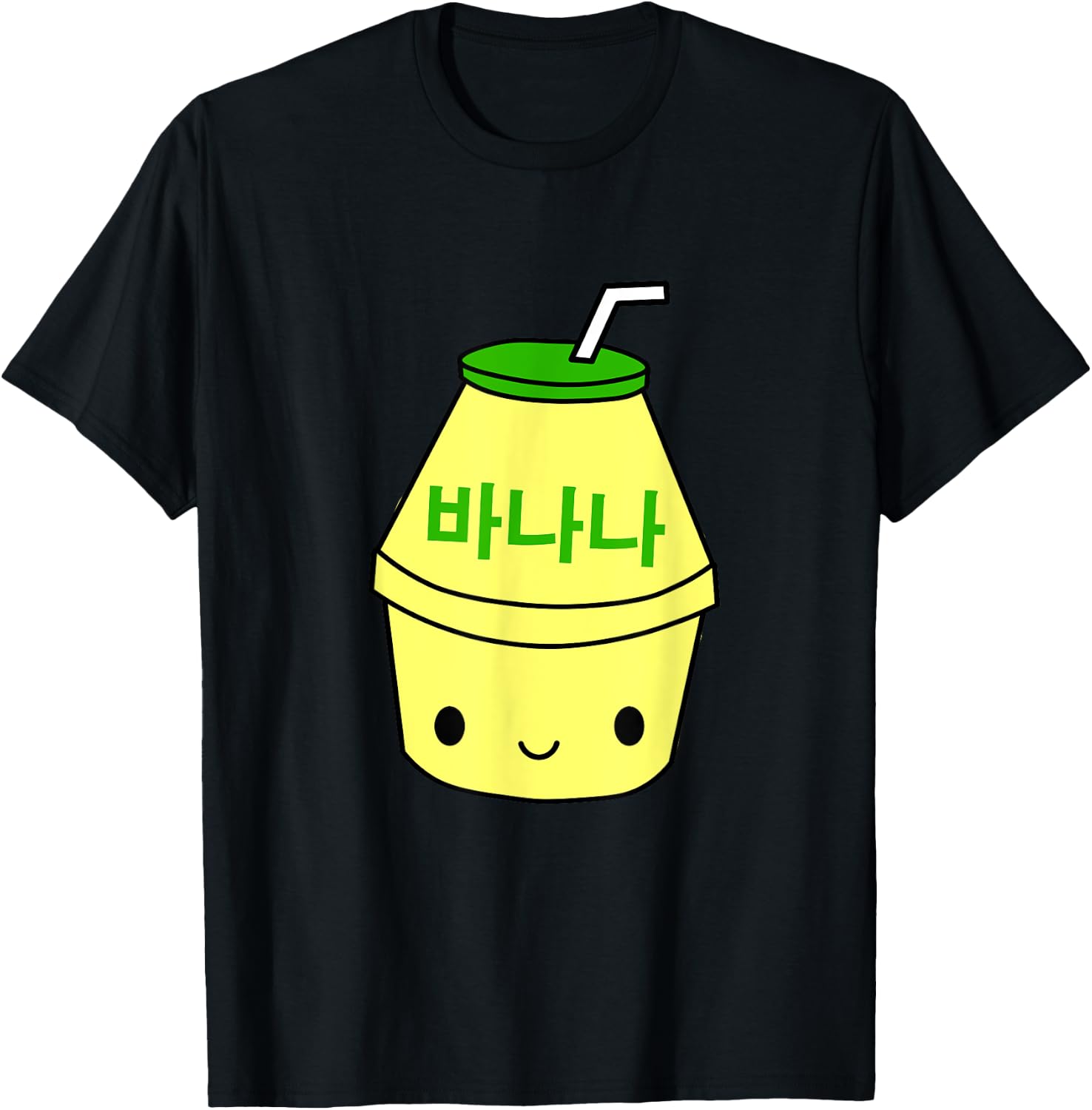 Cute Banana Milk Shirt Korean Kpop Japan Harajuku Kawaii T-Shirt - T-Shirt | Black