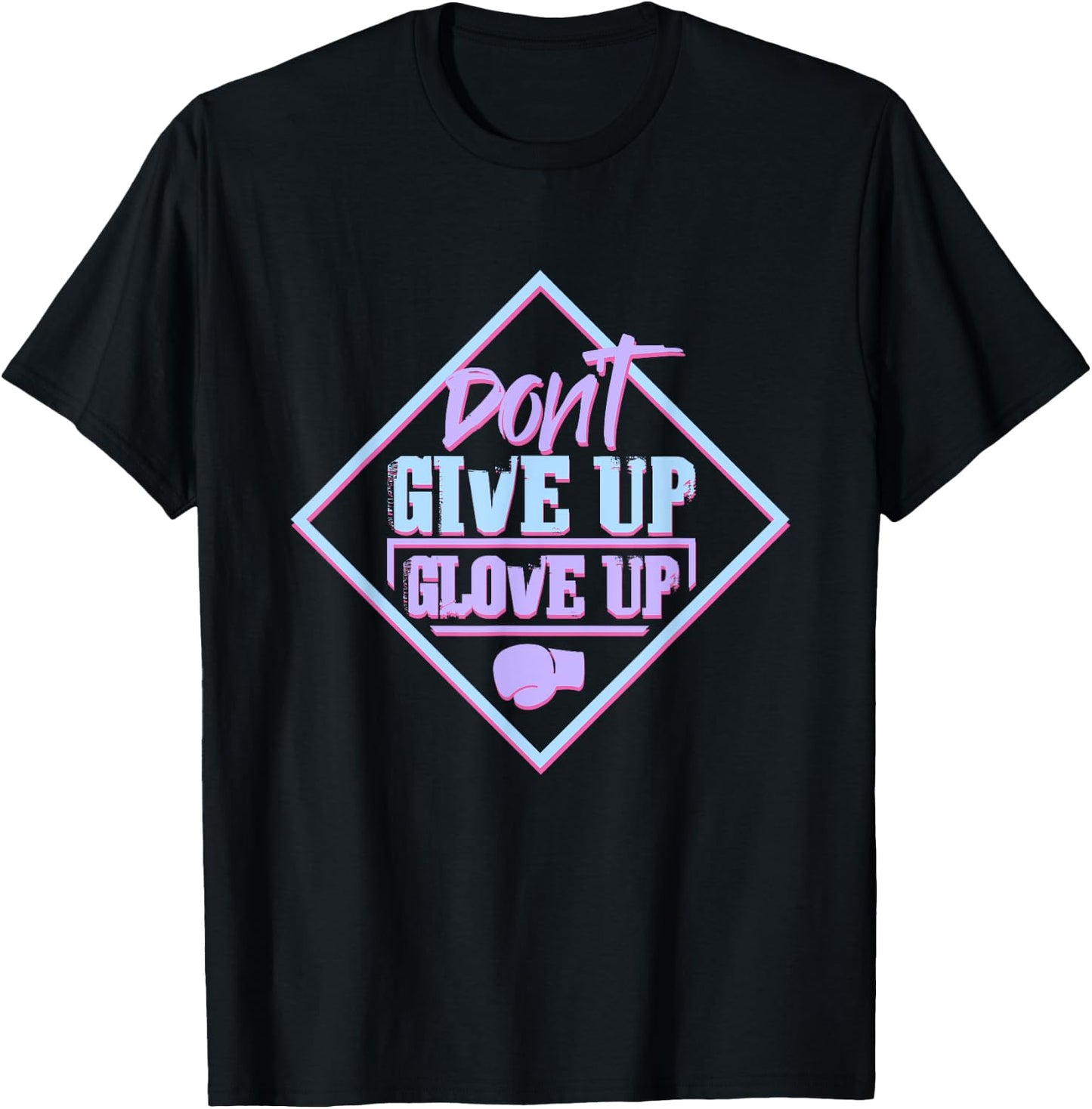 Glove Up for Fitness Boxing Ring - I Love Kickboxing T-Shirt - T-Shirt | Black