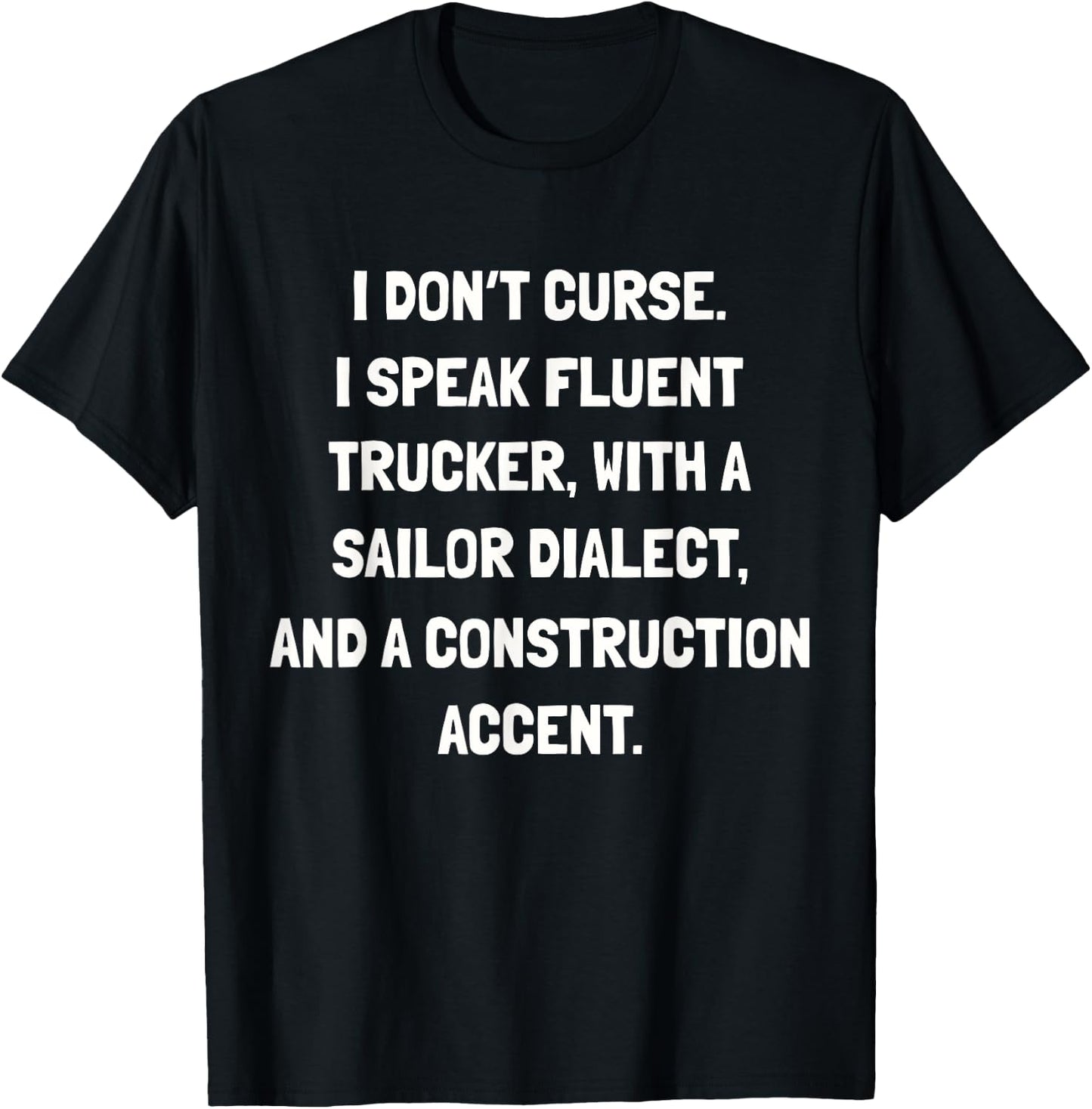 I don't curse funny T-Shirt - T-Shirt | Black