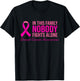 In This Family Nobody Fights Alone Breast Cancer Awareness T-Shirt - T-Shirt | Black