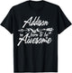 ADDISON Gift Name Funny Personalized Women Birthday Joke T-Shirt - T-Shirt | Black