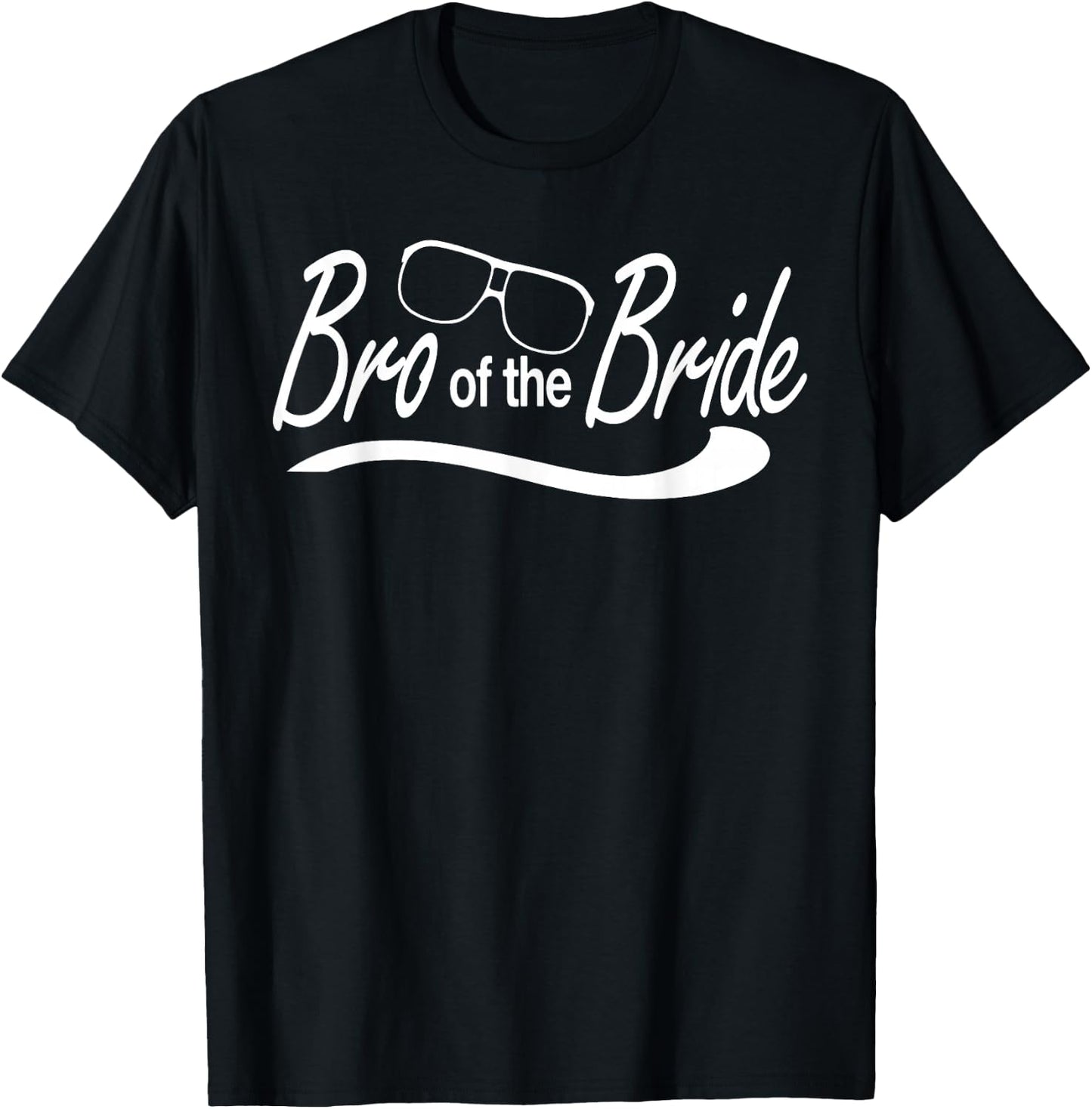 Bro Brother Of The Bride Wedding Party - Wedding Usher T-Shirt - T-Shirt | Black