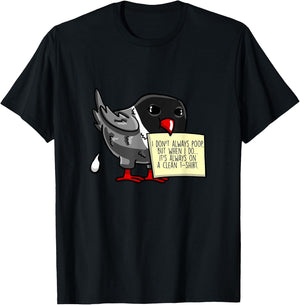 Poop On Note Lovebird Funny Fowl Pet Bird Lover Gift T-Shirt - T-Shirt | Black