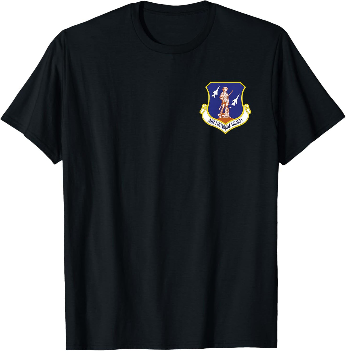 Air National Guard Military Veteran Air Force Patriotic T-Shirt - T-Shirt | Black