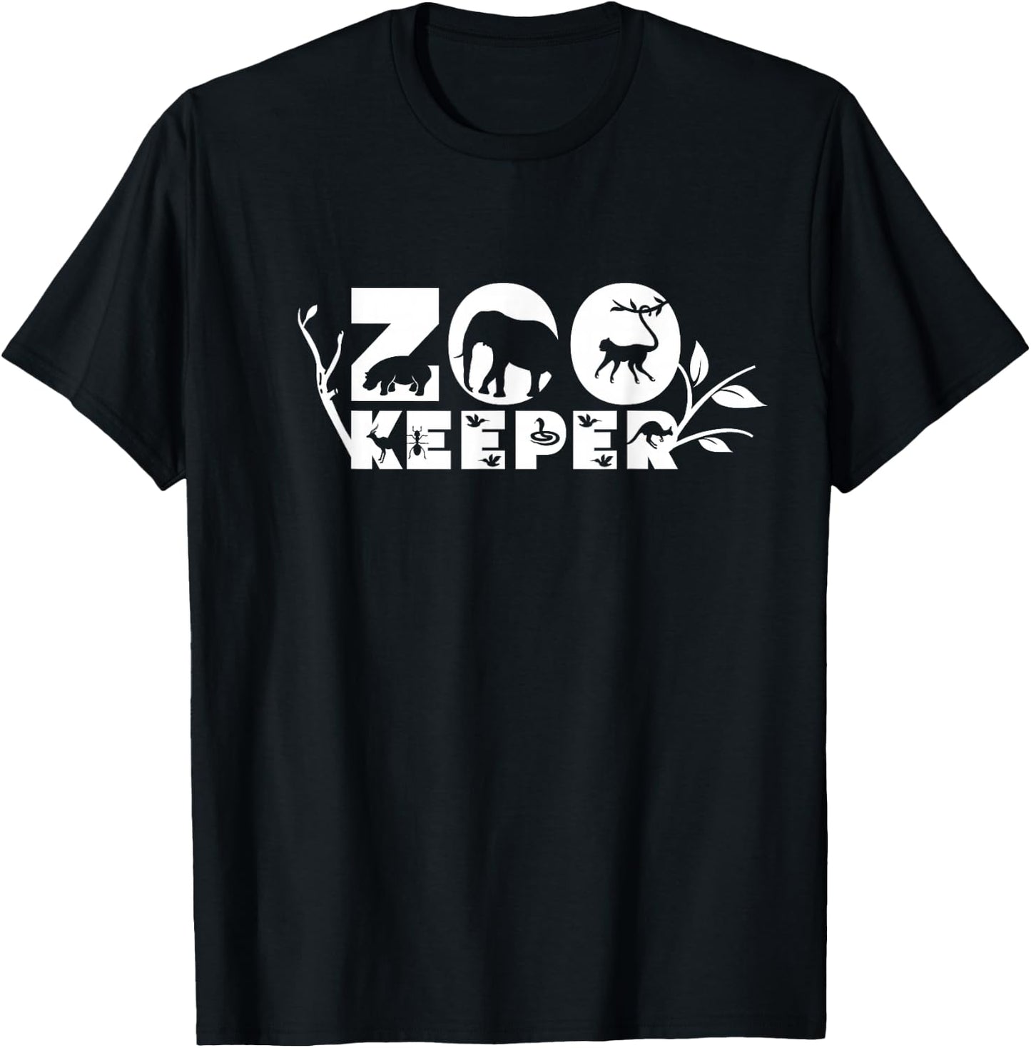Zookeeper Job Zoo Keeper Keeping Zookeepping T-Shirt - T-Shirt | Black