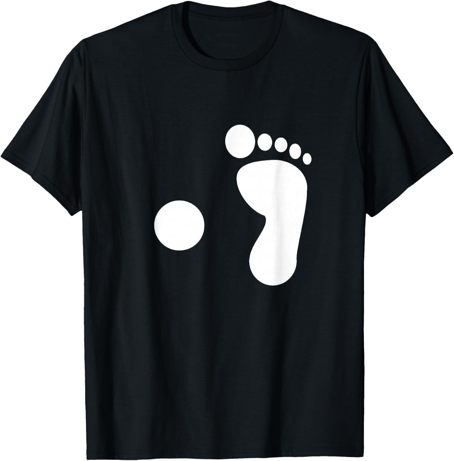 Pirate Footprint Peg Leg T-Shirt - T-Shirt | Black