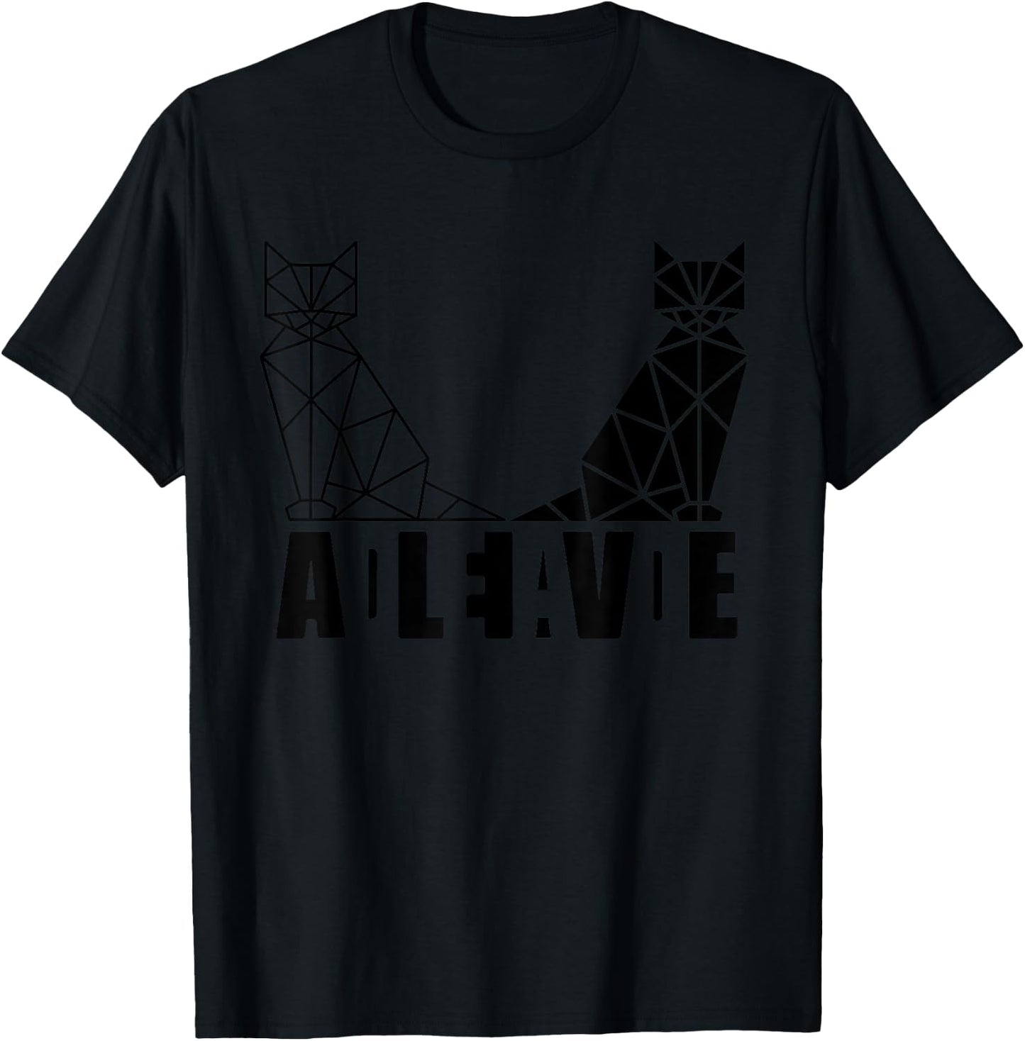 Schrödinger's Cat Science Dead and Alive T-Shirt - T-Shirt | Black