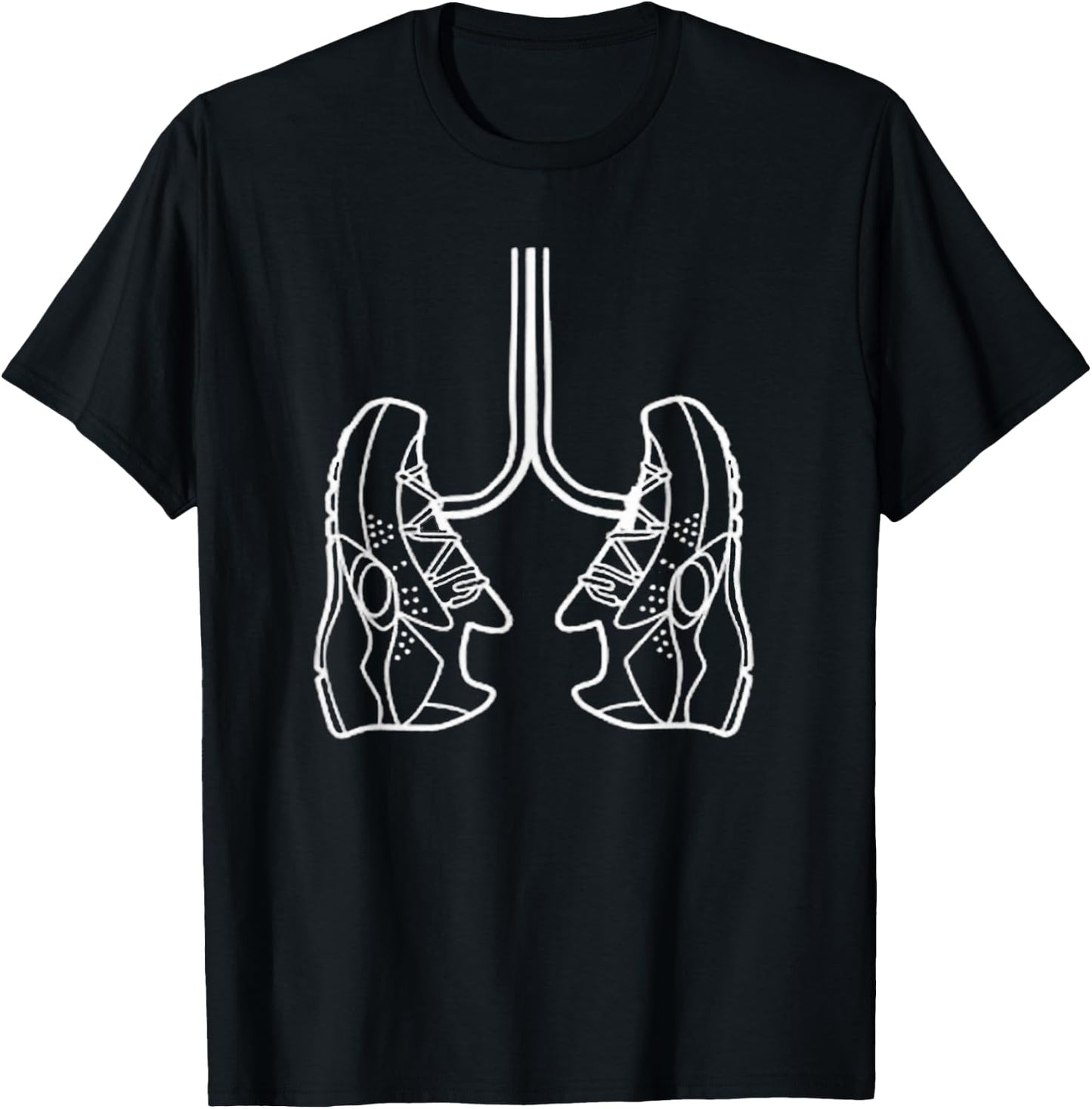 Run Running Shoe Lungs T-Shirt - T-Shirt | Black