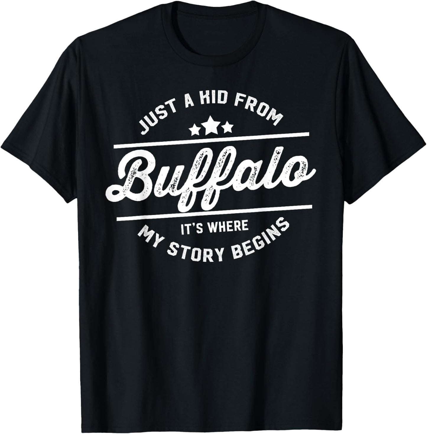 Just A Kid from Buffalo T-Shirt - T-Shirt | Black
