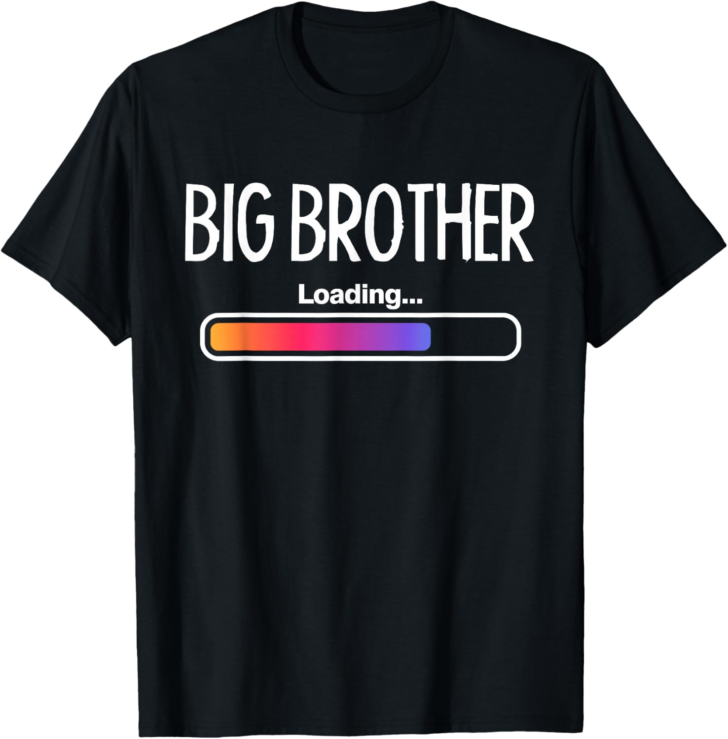 Big Brother Loading Big Bro Sibling Boys T-Shirt - T-Shirt | Black