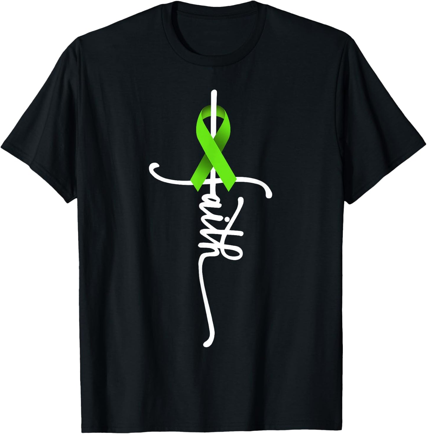Non-Hodgkin Lymphoma Cancer Faith Cancer Awareness Support T-Shirt - T-Shirt | Black