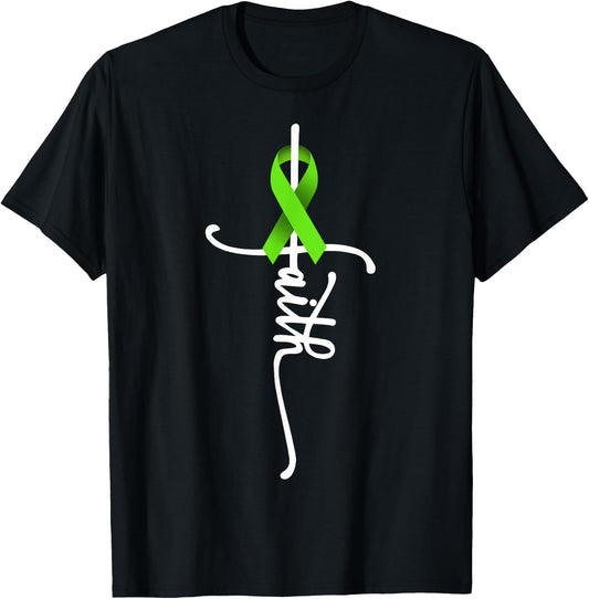 Non-Hodgkin Lymphoma Cancer Faith Cancer Awareness Support T-Shirt - T-Shirt | Black