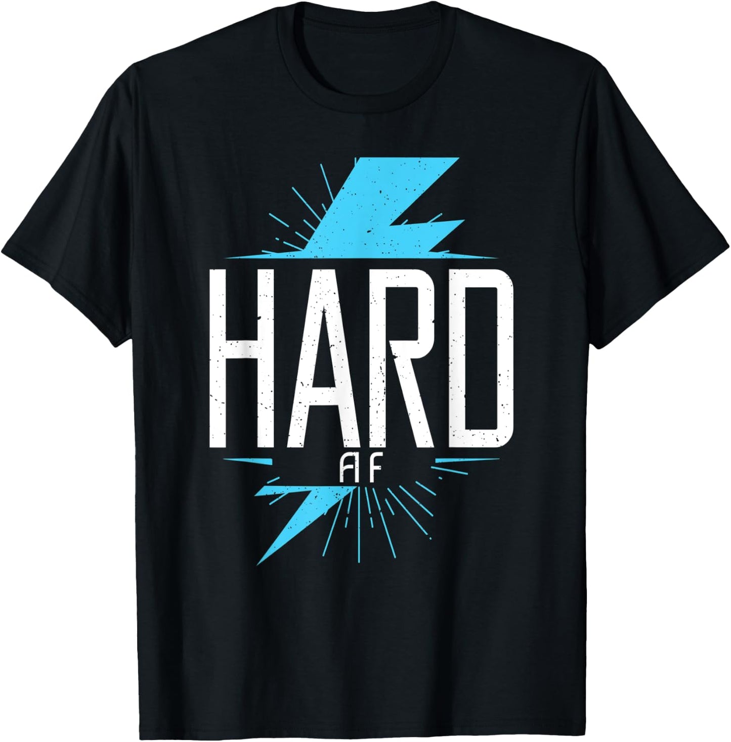 Hard AF Bodybuilding Gym Workout Muscle Fitness T-Shirt - T-Shirt | Black