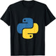 Official Python Developer Logo T-Shirt - T-Shirt | Black