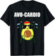 Funny Gym Exercise Pun Avocado Avo-Cardio T-Shirt - T-Shirt | Black