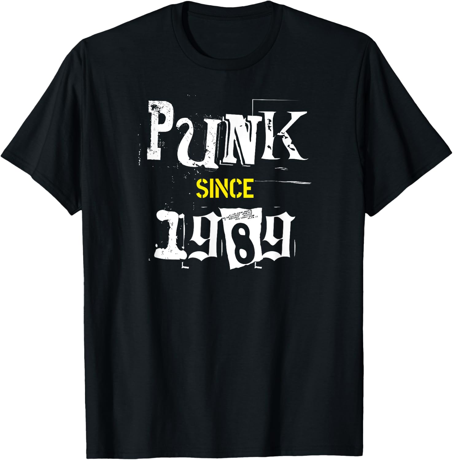 Classic Punk Rock Alternative Music Born in 1989 Birthday T-Shirt - T-Shirt | Black